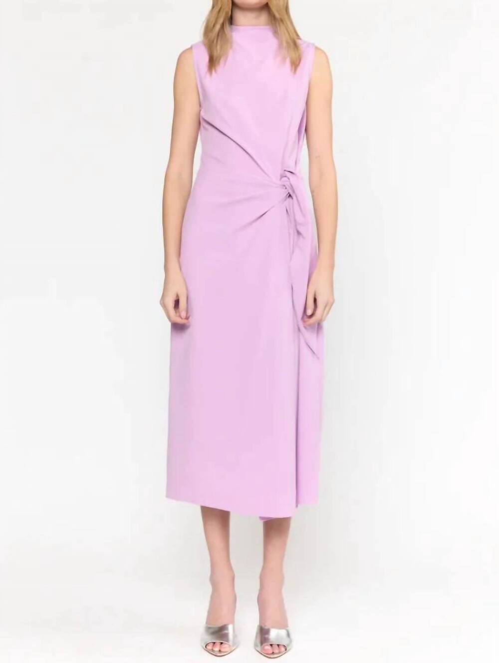 NEW CHRISTY LYNN kona sleeveless midi dress in lilac blue blue